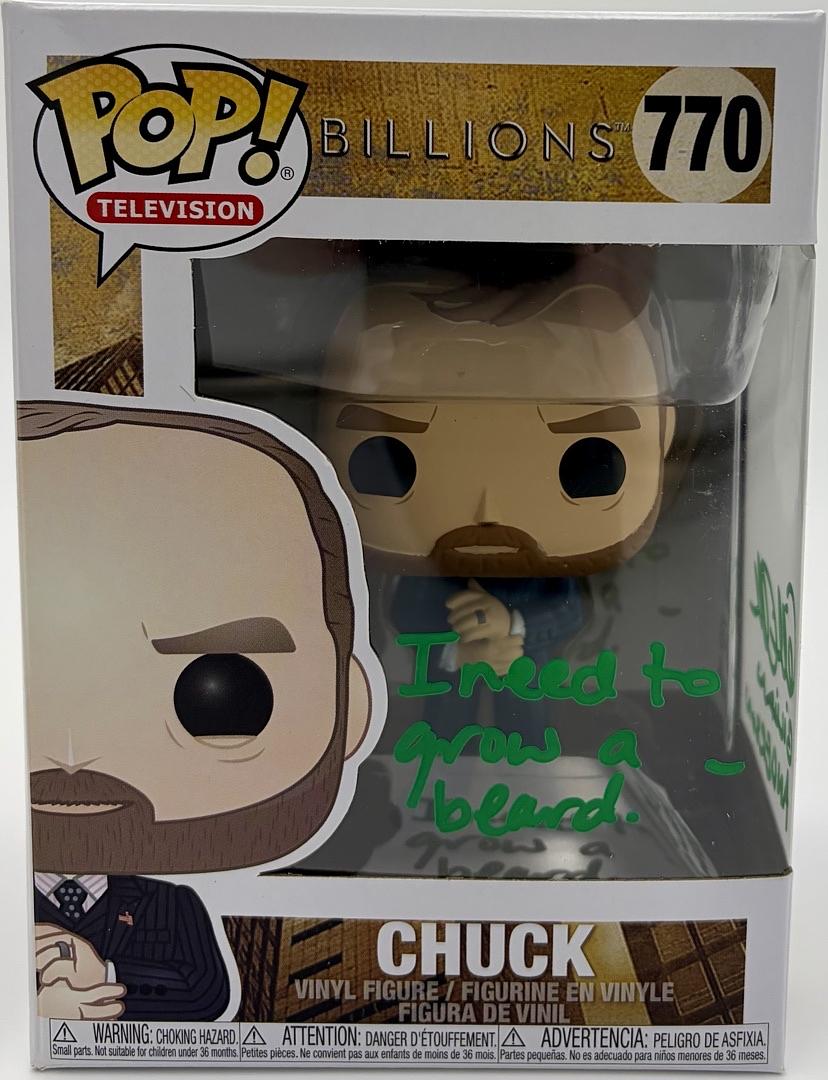 Gillian Anderson Signed "Billions" Funko w/funny inscription - Beckett COA